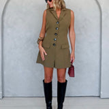 On The Clock Blazer Romper