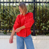 Piper Cardigan - Red