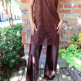 Jeiel Satin Pant - Brown