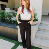 Lyra Linen Pants - Black