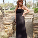 Sienna Strapless Maxi Dress - Black