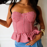 Berry Sweet Strapless Top