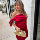 Red Velvet Mini Dress