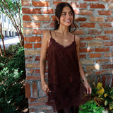 Jeiel Satin Pant - Brown