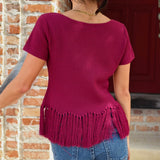 Fall Fringe Sweater