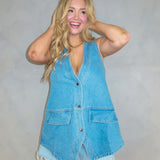 Bluebell button vest