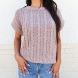 Effortless Cable Knit Sweater Tank