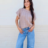 Effortless Cable Knit Sweater Tank