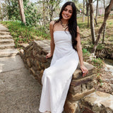 Sienna Strapless Maxi Dress - Melange