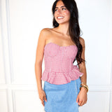 Berry Sweet Strapless Top