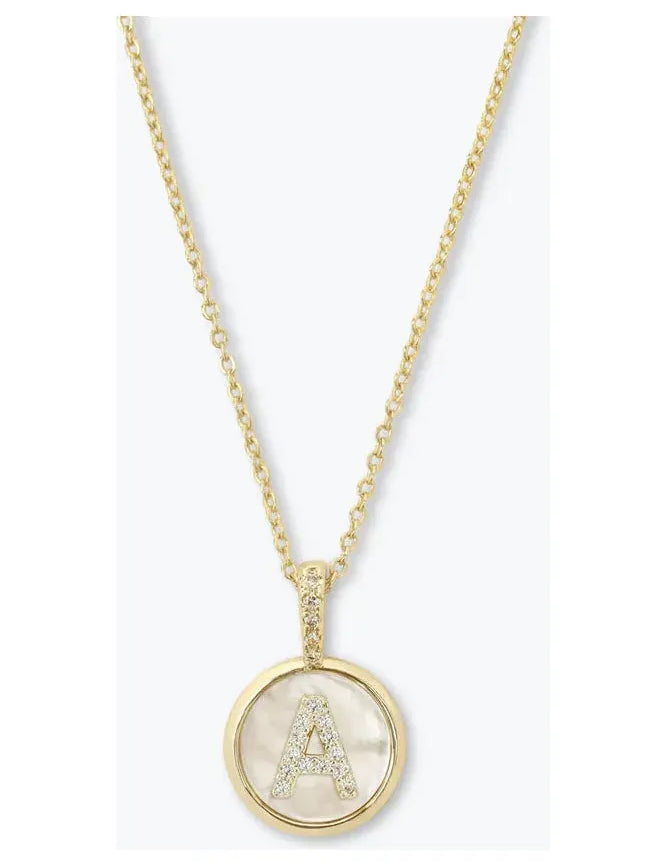 Baby Love Letter Medallion Necklace - Keepsake