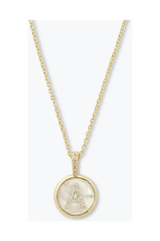 Baby Love Letter Medallion Necklace - Keepsake