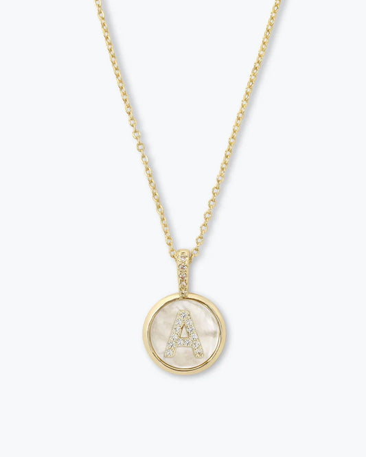 Baby Love Letter Medallion Necklace - Keepsake