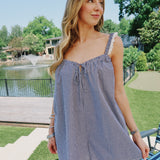 Backyard Barbecue Romper - Navy