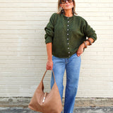 Piper Cardigan - Hunter Green