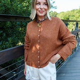 Piper Cardigan - Rust