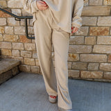 Easy Days Striped Top- Tan