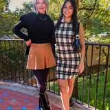 Served Up Plaid Mini Dress