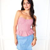 Berry Sweet Strapless Top