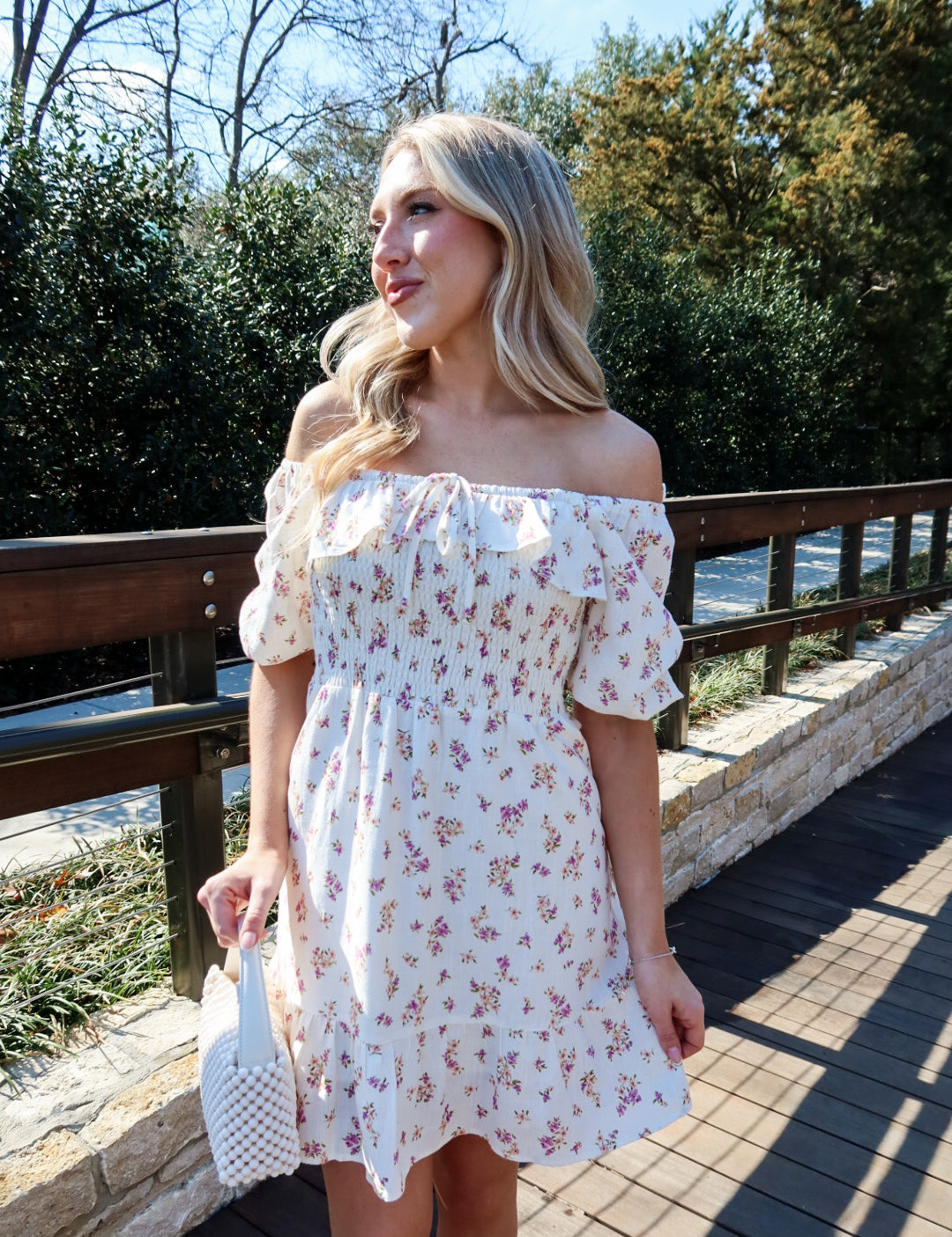 bouquet mini dress Pink Bouquet Mini Dress