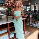 Ripple Effect Maxi Dress - Seafoam