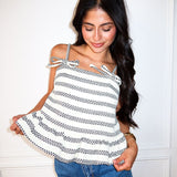 Striped & Structured Top