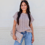 Effortless Cable Knit Sweater Tank