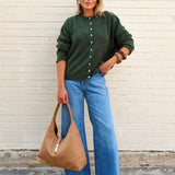 Piper Cardigan - Hunter Green