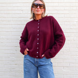 Piper Cardigan - Wine