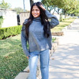 Keep it Cozy Turtleneck - Charcoal