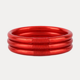 All Weather Bangles - Crimson
