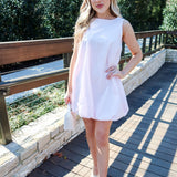 Blush Bubble Mini Dress