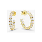 Heiress Hoops .75 - Gold/White - Keepsake