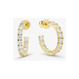 Heiress Hoops .75 - Gold/White - Keepsake
