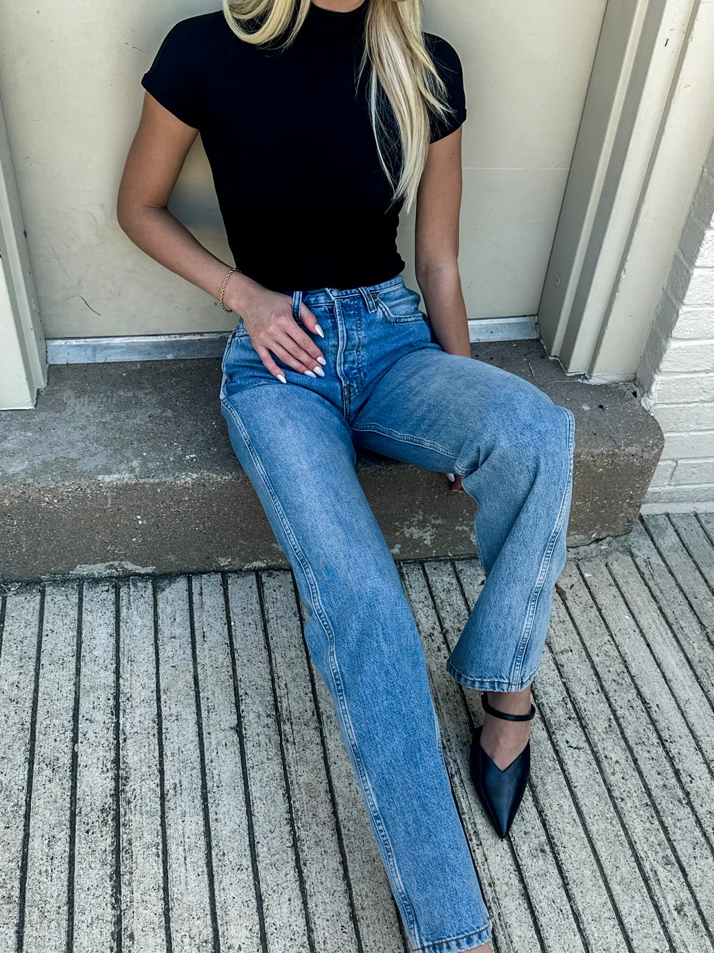 90's High Rise Loose Denim