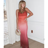 Cosima Ombre Mesh Maxi Dress