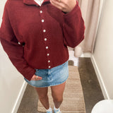 Piper Cardigan - Wine