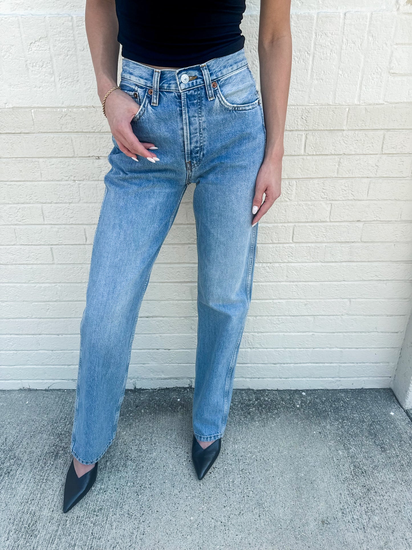 90's High Rise Loose Denim