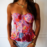 Summer Bloom Peplum Top