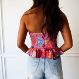 Summer Bloom Peplum Top