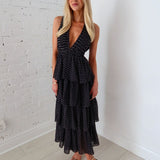 Spot On Tiered Maxi Dress