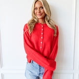 Piper Cardigan - Red