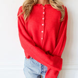 Piper Cardigan - Red