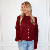 Piper Cardigan - Wine