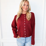 Piper Cardigan - Wine