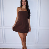 Strut In Style Romper- Brown