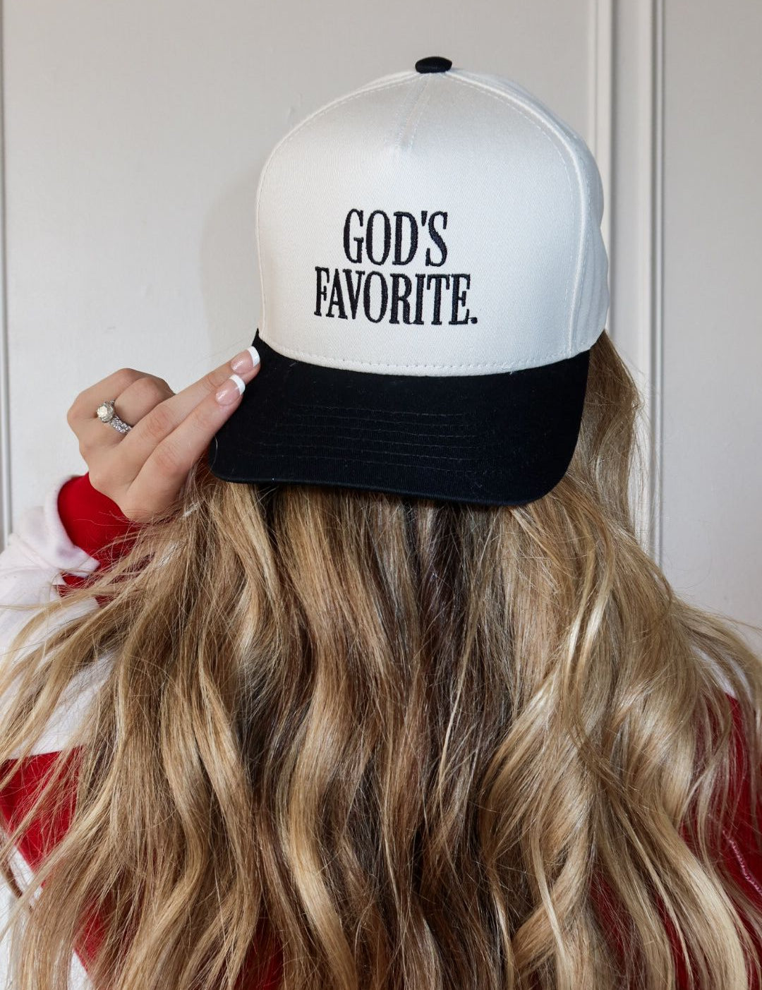 The God’s Favorite Trucker Hat is a bold embroidered women’s trucker hat—perfect for casual streetwear, weekend outfits, and trendy boutique accessories.