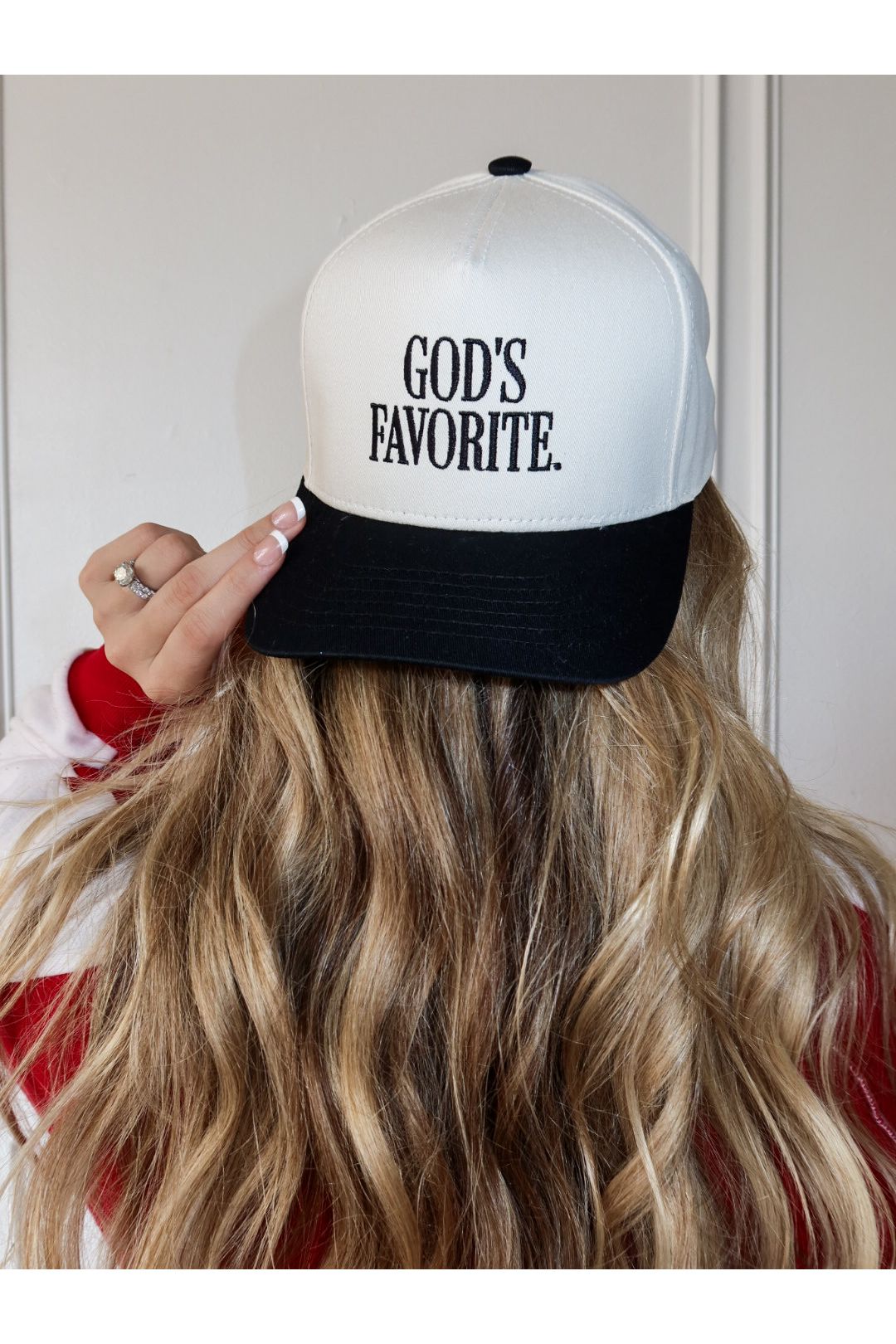 The God’s Favorite Trucker Hat is a bold embroidered women’s trucker hat—perfect for casual streetwear, weekend outfits, and trendy boutique accessories.
