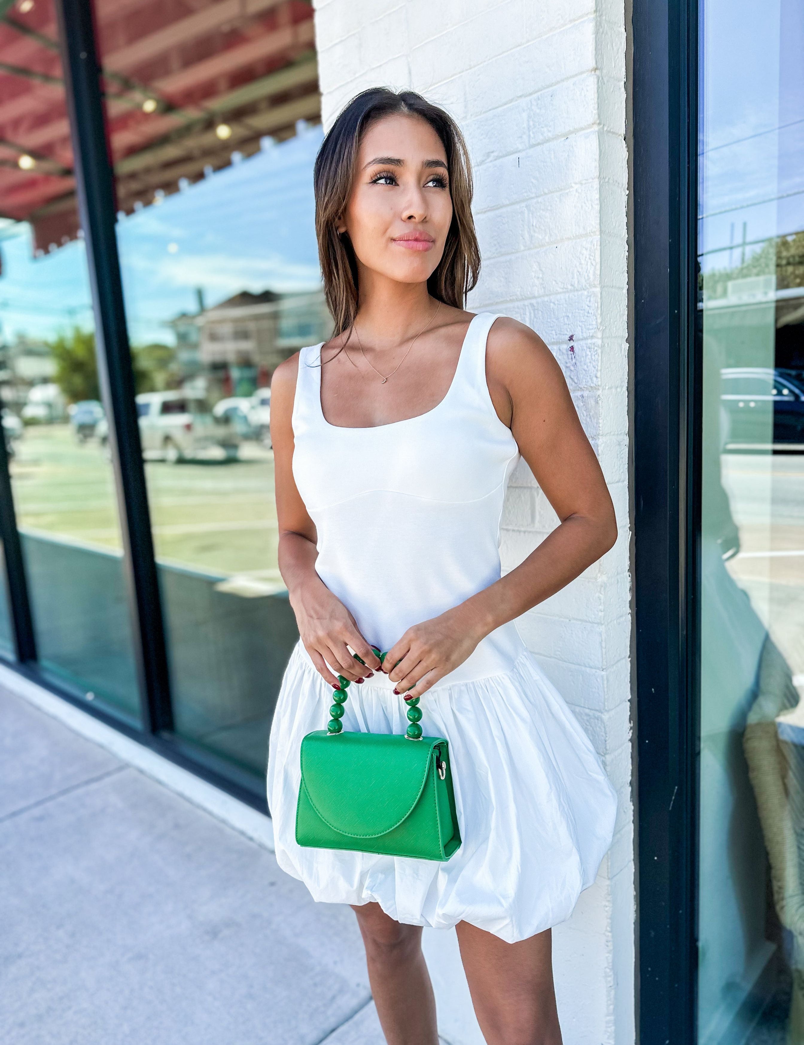 Bonnie Mini Dress - White - Keepsake