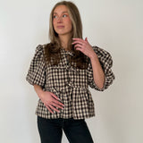 Norah Plaid Blouse